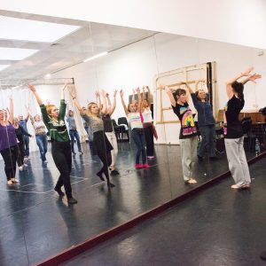 Probe für den Flashmob ONE BILLION RISING 2016, Mönchengladbach ©  Ulrike Delfs